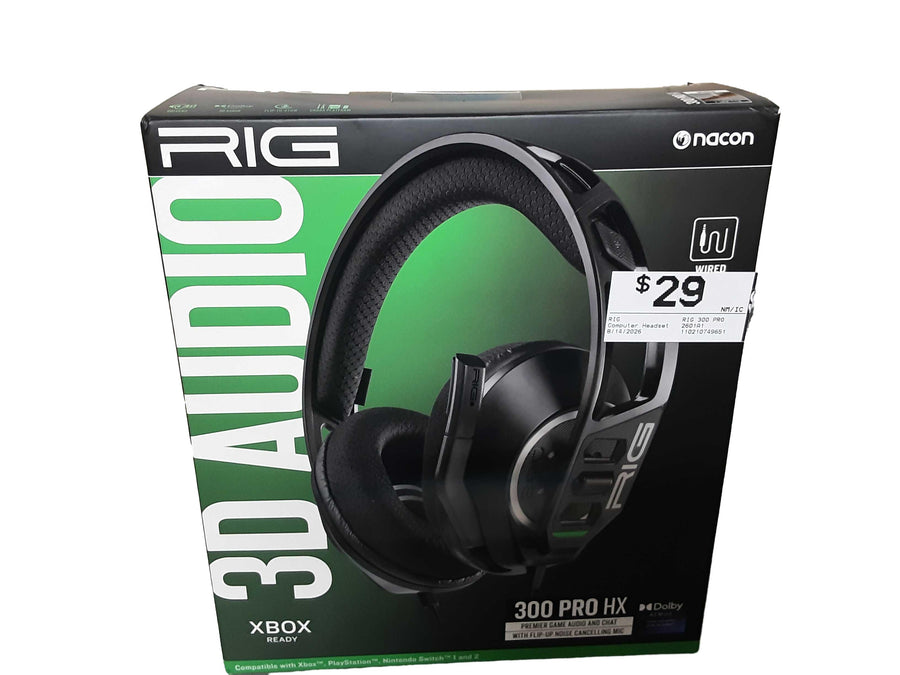 Rig Rig 300 Pro Black Computer Headset