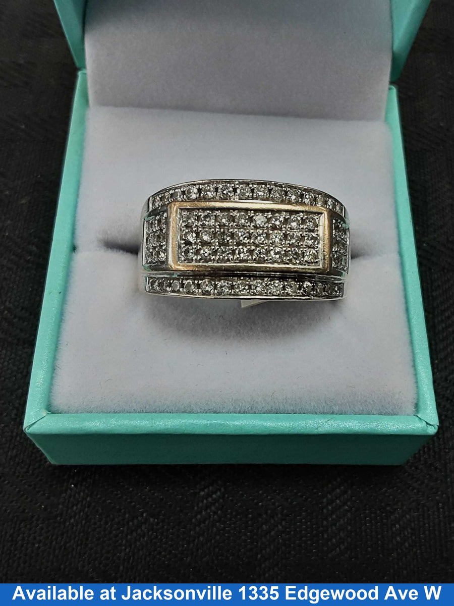 Men's Ring - White Gold 10k (.417) 9.3 grams Size 13