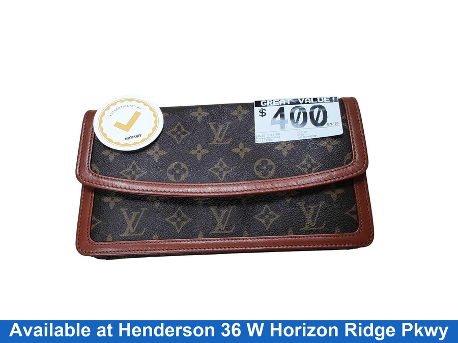 Louis Vuitton Clutch Brown Purse / Handbag