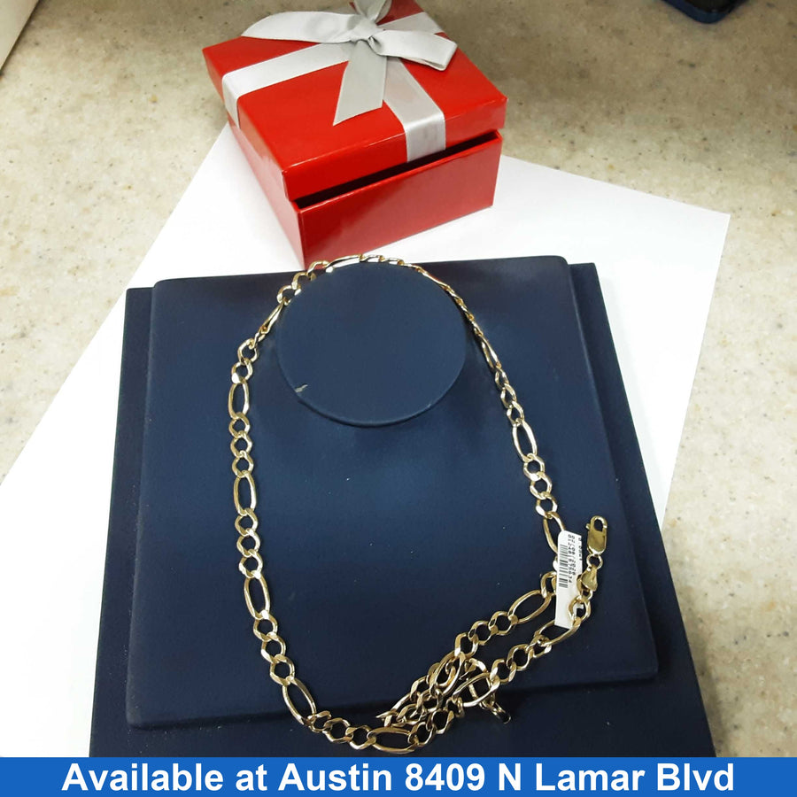 Figaro Chain - Yellow Gold 14k (.585) 29.6 grams 22 inch