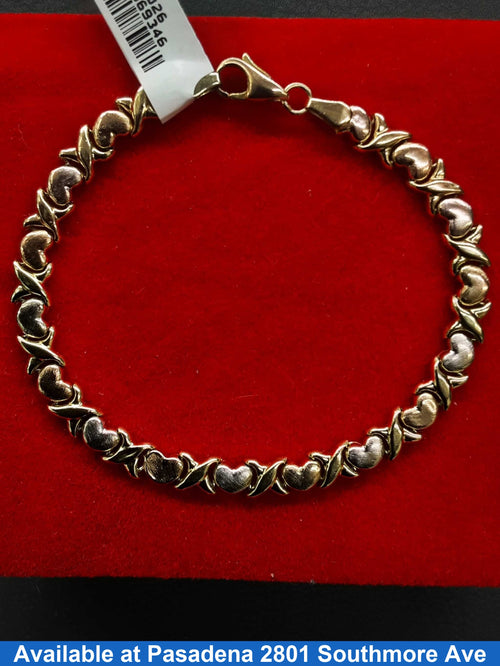 Bracelet - Tricolor Gold 14k (.585) 5.3 grams 6 inch