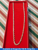 Rope Chain - Yellow Gold 10k (.417) 7.5 grams 18 inch