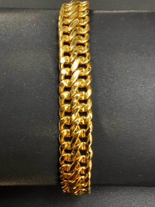 Cuban Link Bracelet - Yellow Gold 14k (.585) 8 grams 7 inch