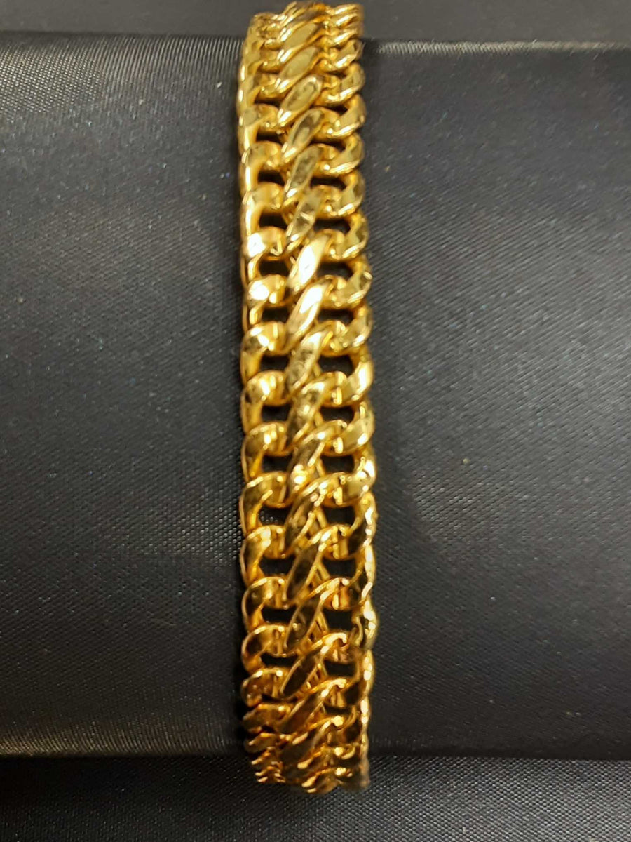 Cuban Link Bracelet - Yellow Gold 14k (.585) 8 grams 7 inch