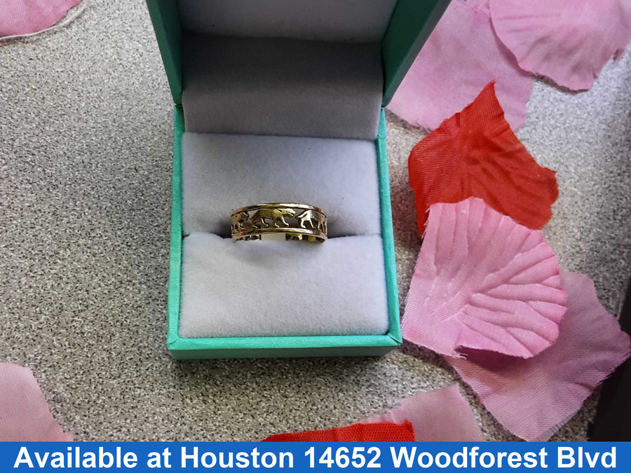 Women's Ring - Yellow Gold 14k (.585) 2.4 grams Size 7.5