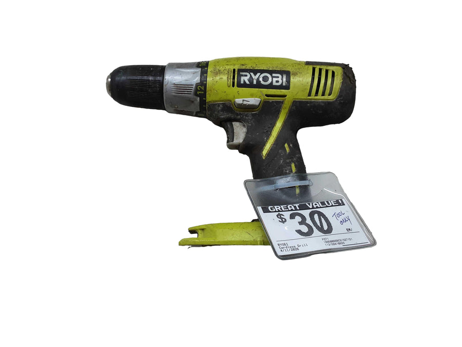 Ryobi P271 Green Cordless Standard Drill