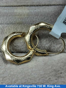 Hoop Earrings - Yellow Gold 14k (.585) 1 grams