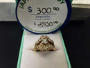 Ring - Wedding Set - Yellow Gold 14k (.585) 6.8 grams Size 6.5