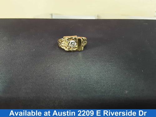 Men's Ring - Yellow Gold 14k (.585) 4.9 grams Size 11.5