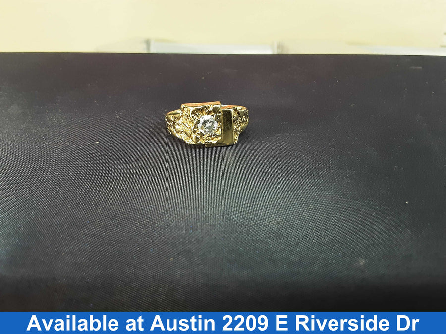 Men's Ring - Yellow Gold 14k (.585) 4.9 grams Size 11.5