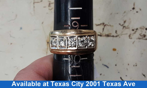 Men's Ring - Yellow Gold 10k (.417) 5.6 grams Size 9.5