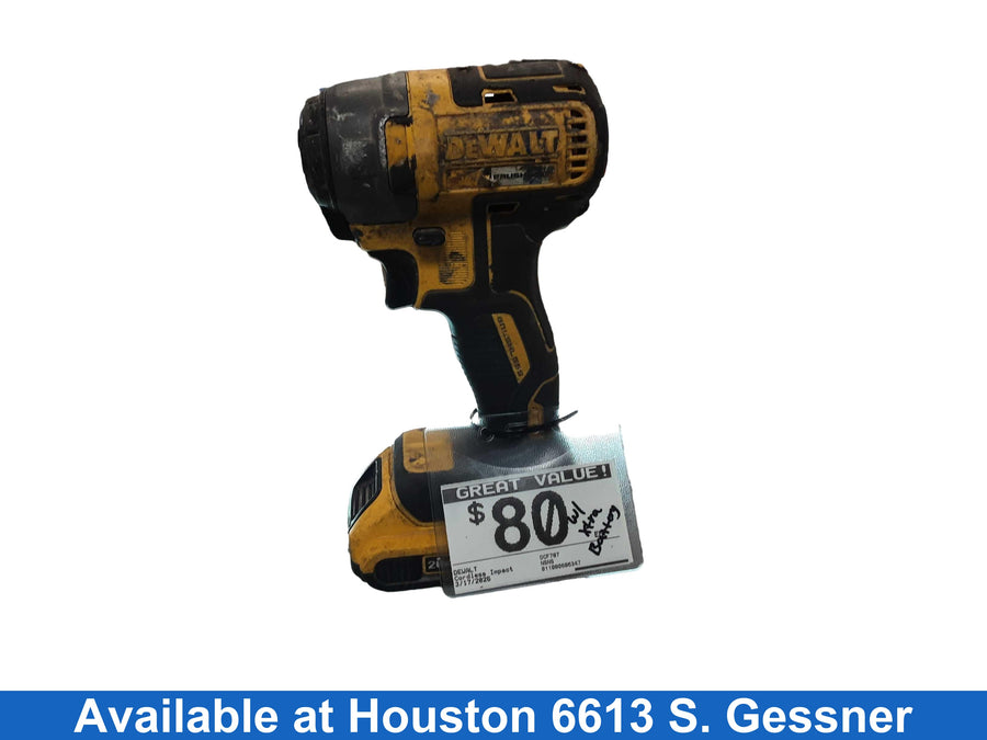 Dewalt Dcf787 Yellow Cordless Impact Drill