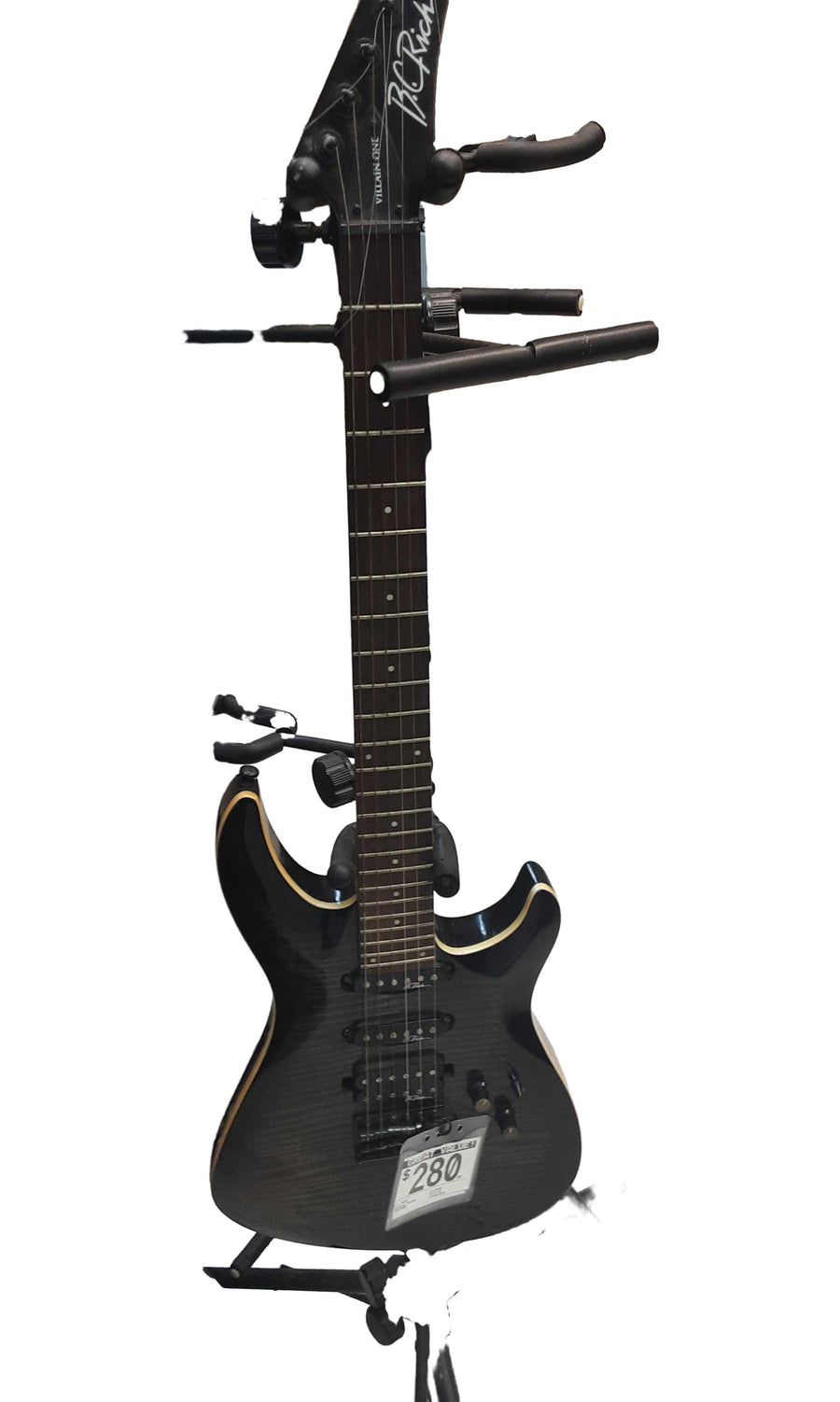 B.c. Rich Villanone Gray Electric Classic Guitar