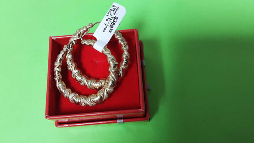 Hoop Earrings - Yellow Gold 10k (.417) 3.7 grams