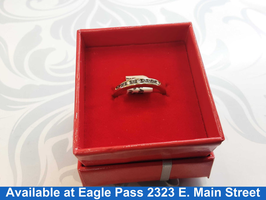 Women's Ring - Anniversary - Yellow Gold 14k (.585) 2.8 grams Size 8