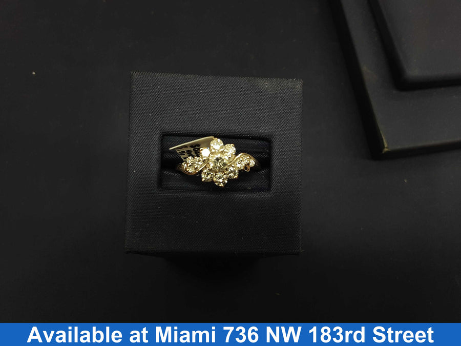 Ring - Wedding Set - White Gold 14k (.585) 3.5 grams Size 7.5