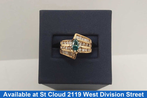 Women's Ring - Yellow Gold 14k (.585) 6.55 grams Size 5.5