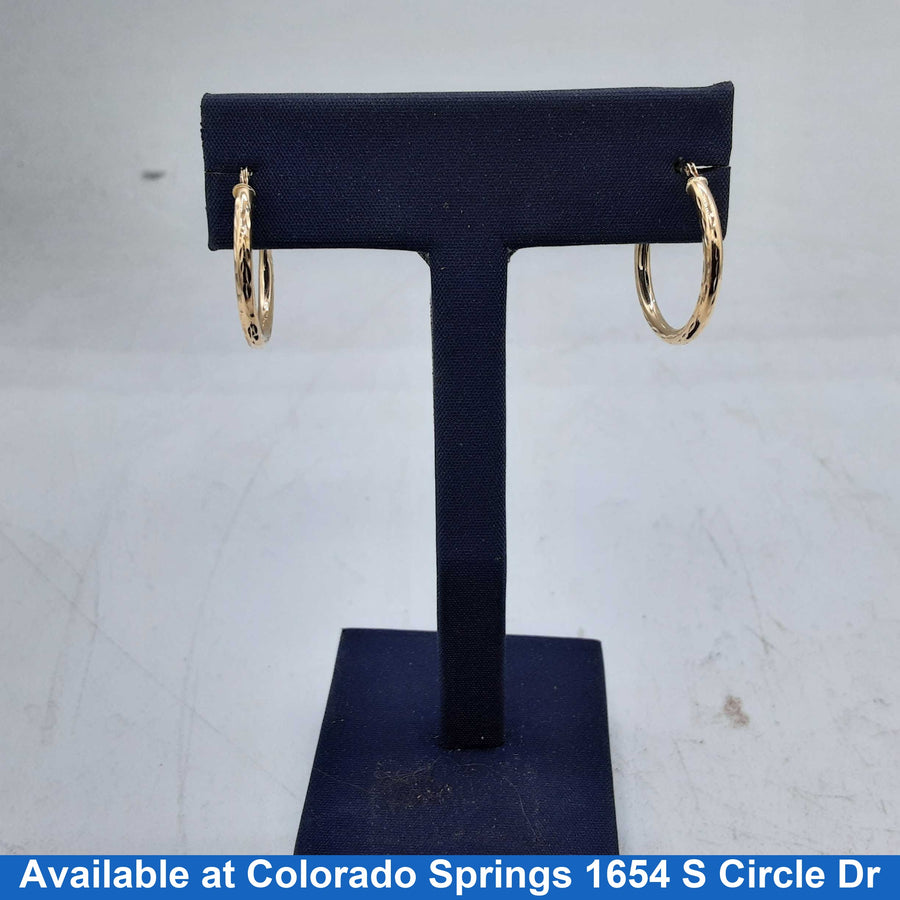 Hoop Earrings - Yellow Gold 14k (.585) 0.8 grams