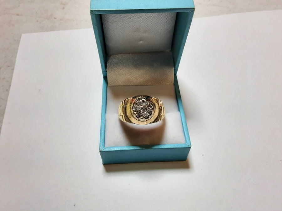 Men's Ring - Yellow Gold 14k (.585) 10 grams Size 12