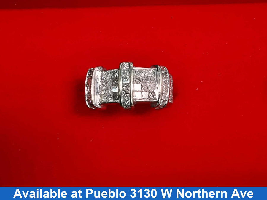 Women's Ring - White Gold 14k (.585) 8 grams Size 7.5