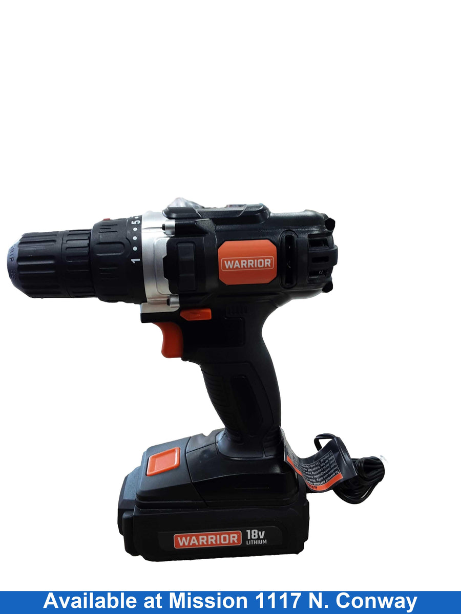 Warrior 58389 Black Cordless Standard Drill