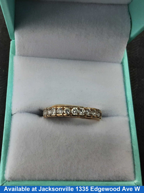 Ring - Wedding Band - Yellow Gold 14k (.585) 2.4 grams Size 6.5