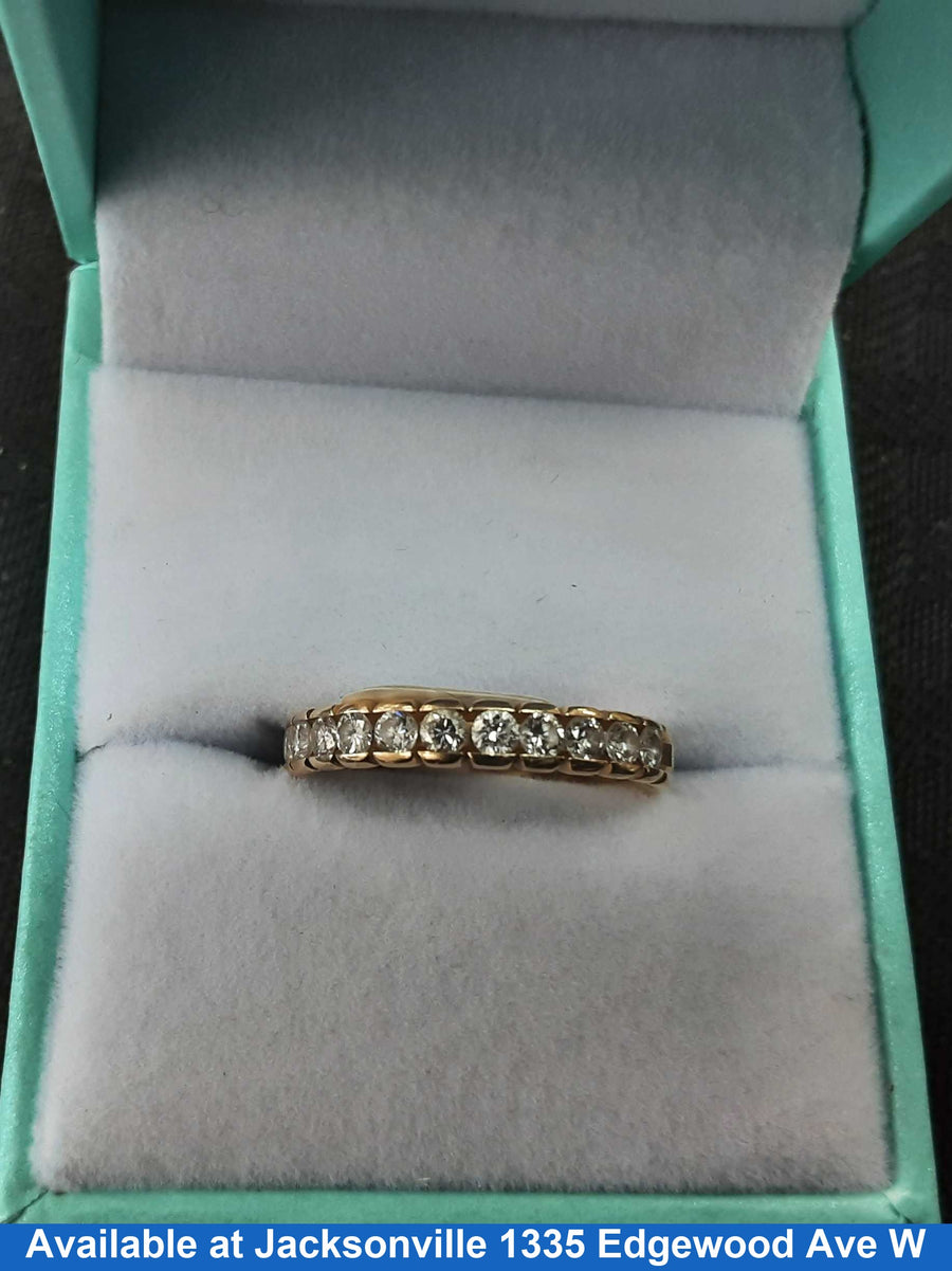 Ring - Wedding Band - Yellow Gold 14k (.585) 2.4 grams Size 6.5