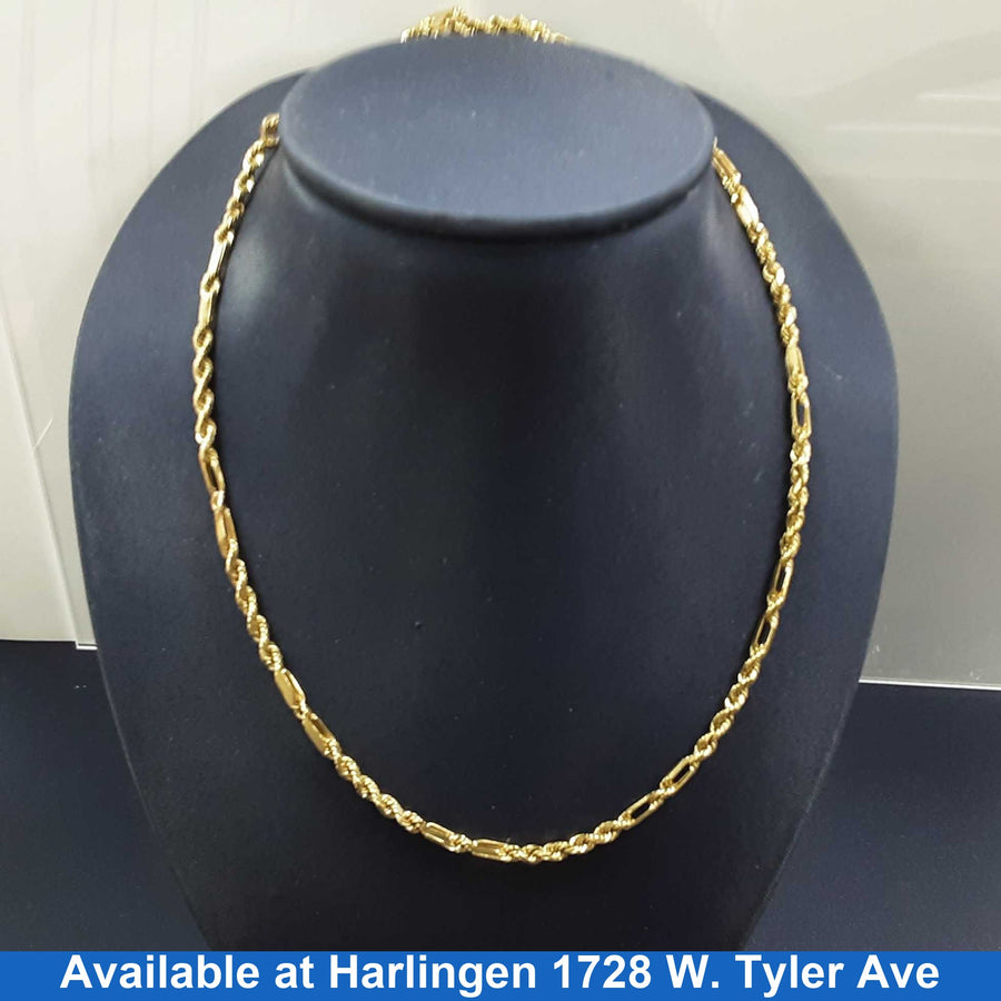Rope Chain - Yellow Gold 10k (.417) 8.1 grams 22 inch