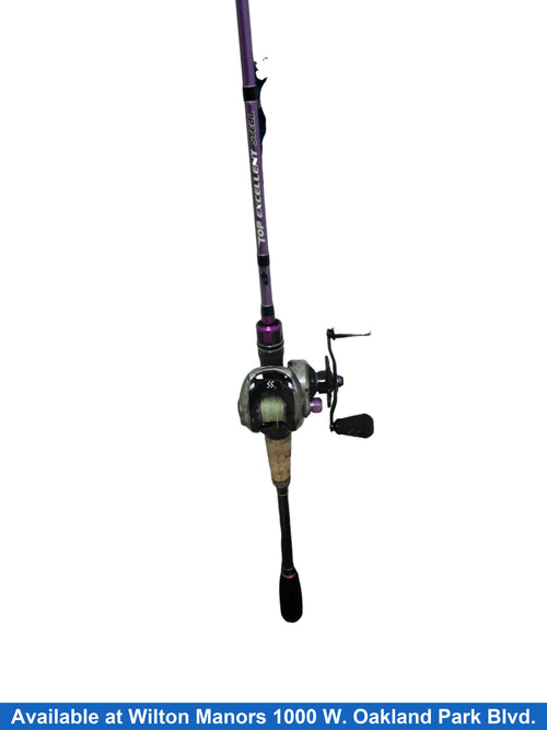 Stell Purple Fishing Rod & Reel Combo