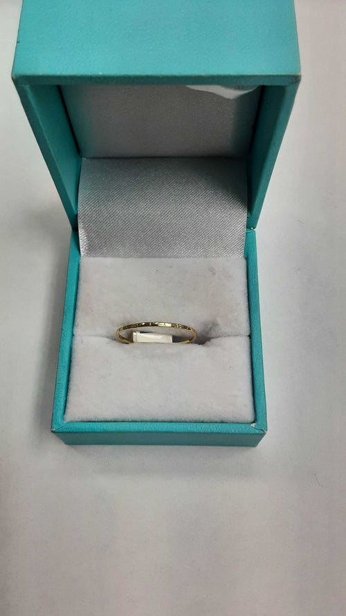 Ring - Wedding Band - Yellow Gold 10k (.417) 0.4 grams Size 6.5