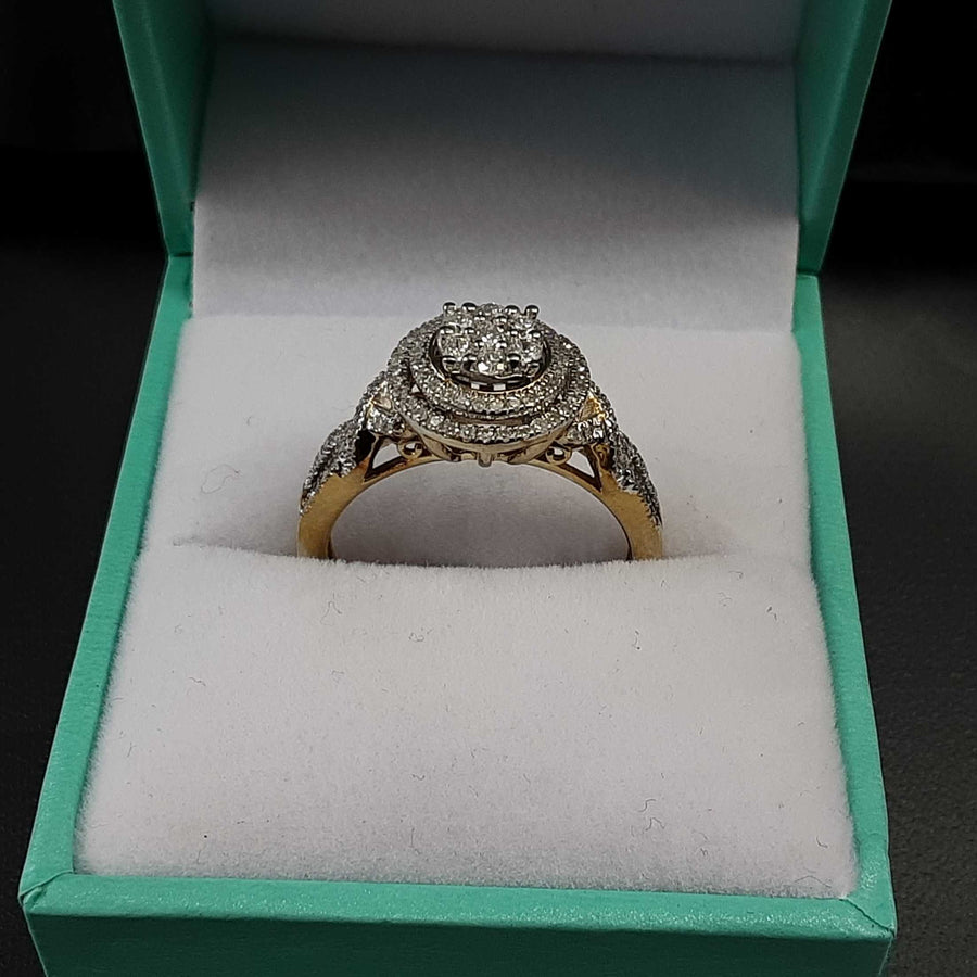 Women's Ring - Yellow Gold 10k (.417) 4.4 grams Size 8