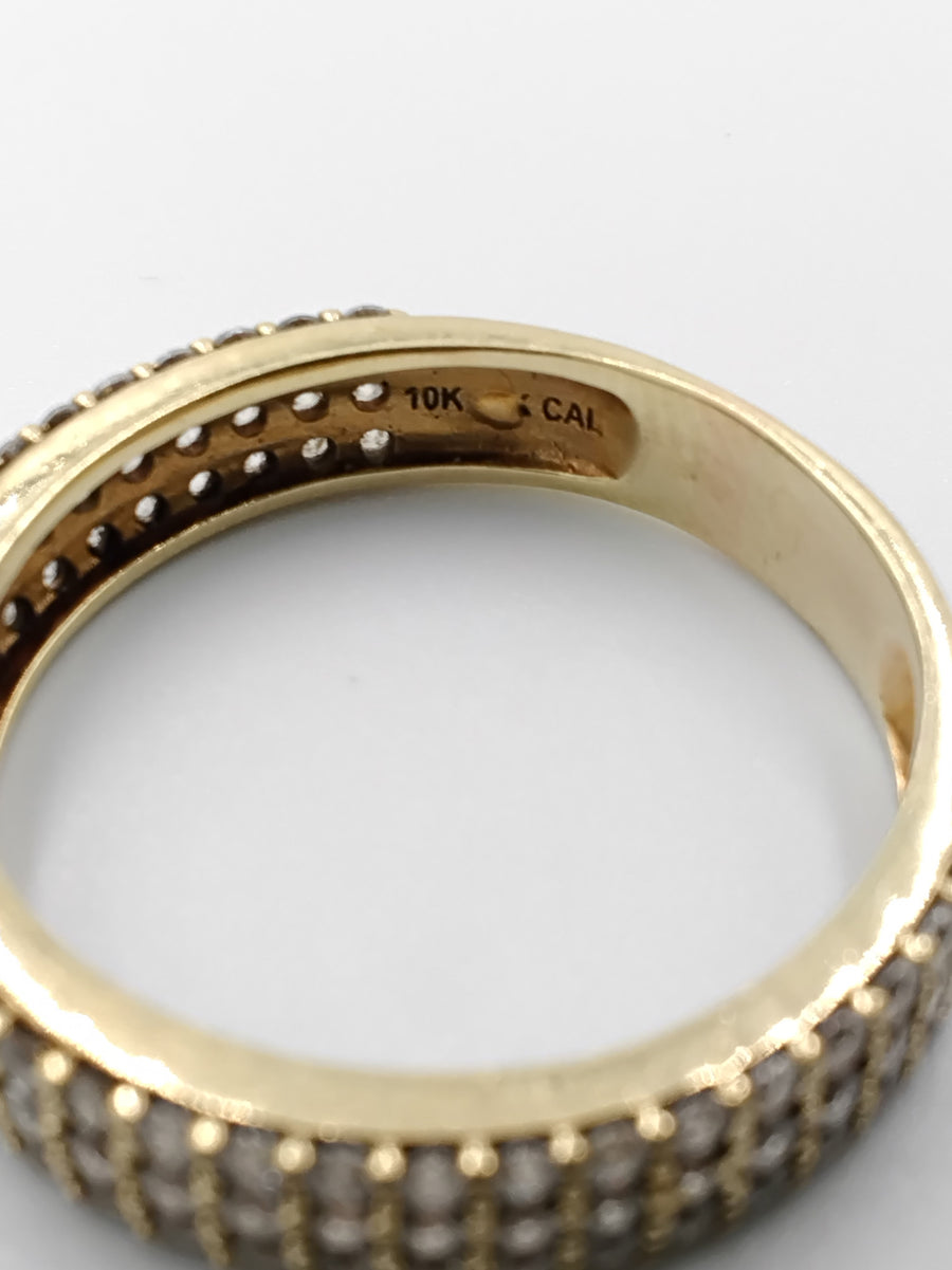 Ring - Wedding Band - Yellow Gold 10k (.417) 4.1 grams Size 11