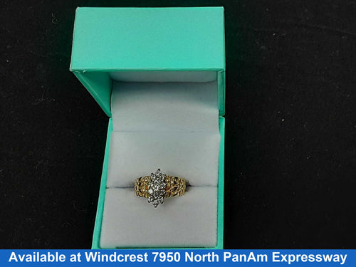 Women's Ring - Yellow Gold 10k (.417) 4.6 grams Size 6