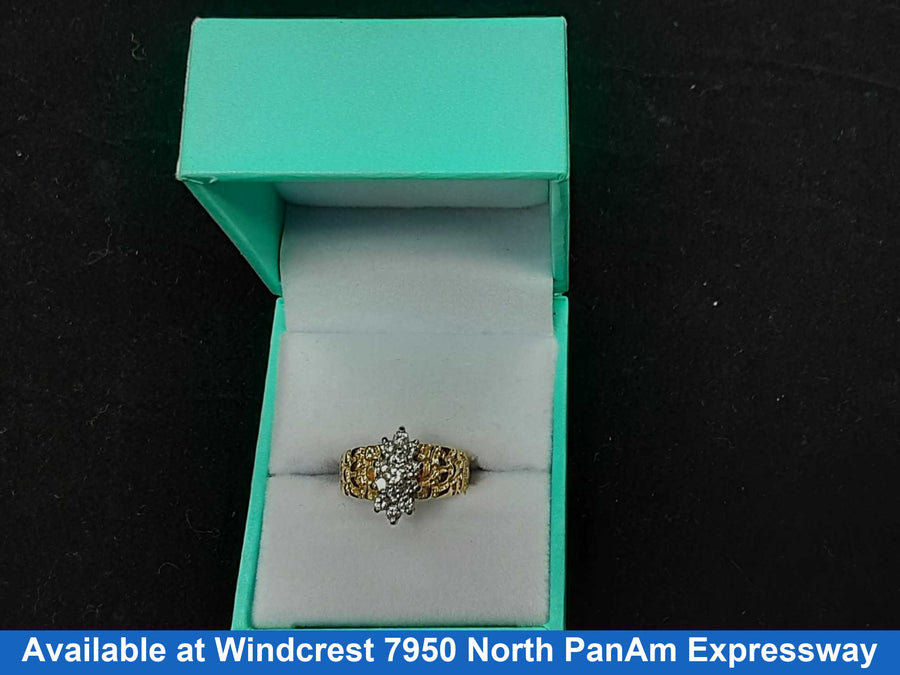 Women's Ring - Yellow Gold 10k (.417) 4.6 grams Size 6