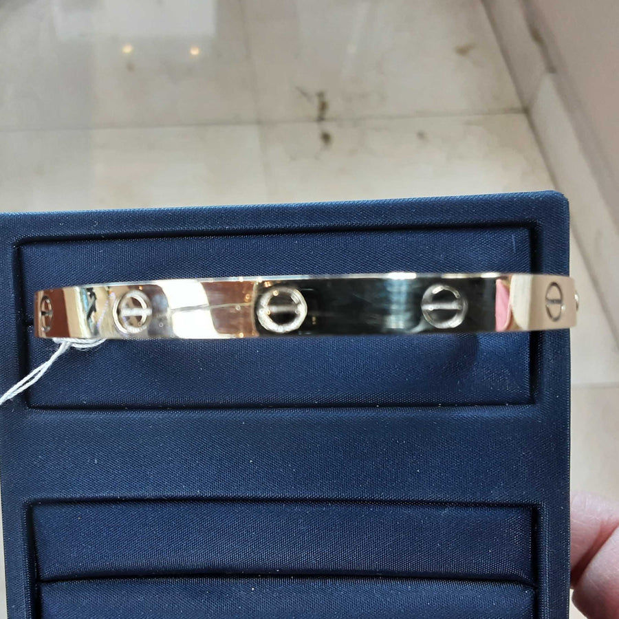 Bangle Bracelet - White Gold 14k (.585) 27.7 grams 6 inch