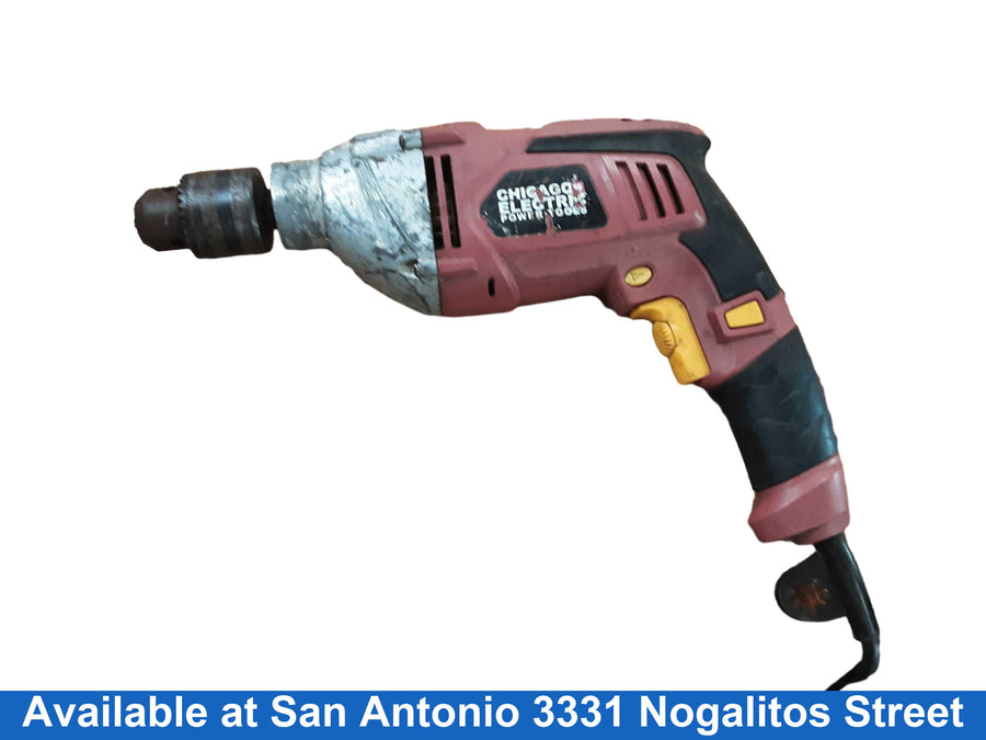 Chicago Electric 68169 Red Corded Hammer Drill