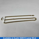 Cuban Link Chain - Yellow Gold 10k (.417) 9.7 grams 18 inch