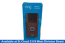 Ring Battery Doorbell Black Security Camera Only