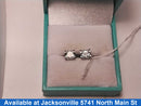 Double Stud Earring - White Gold 14k (.585) 1.4 grams