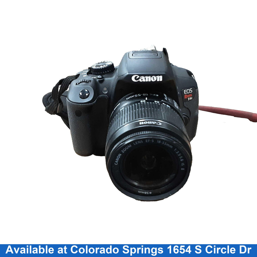 Canon Eos Rebel T4i Black Digital SLR Camera