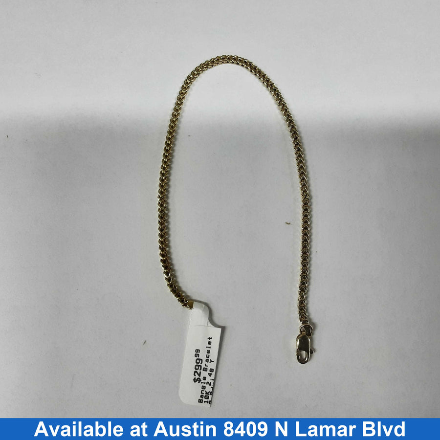 Bangle Bracelet - Yellow Gold 10k (.417) 2.4 grams 8 inch