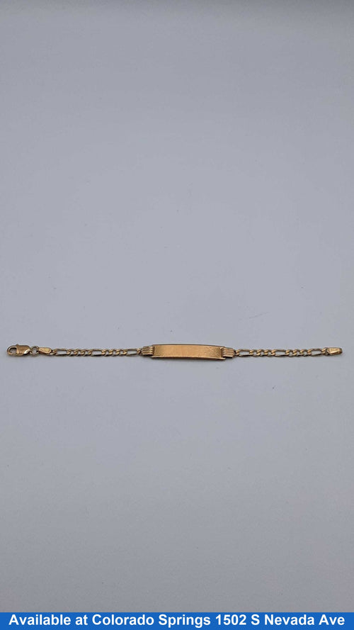 ID Bracelet - Yellow Gold 14k (.585) 3.4 grams 5 inch