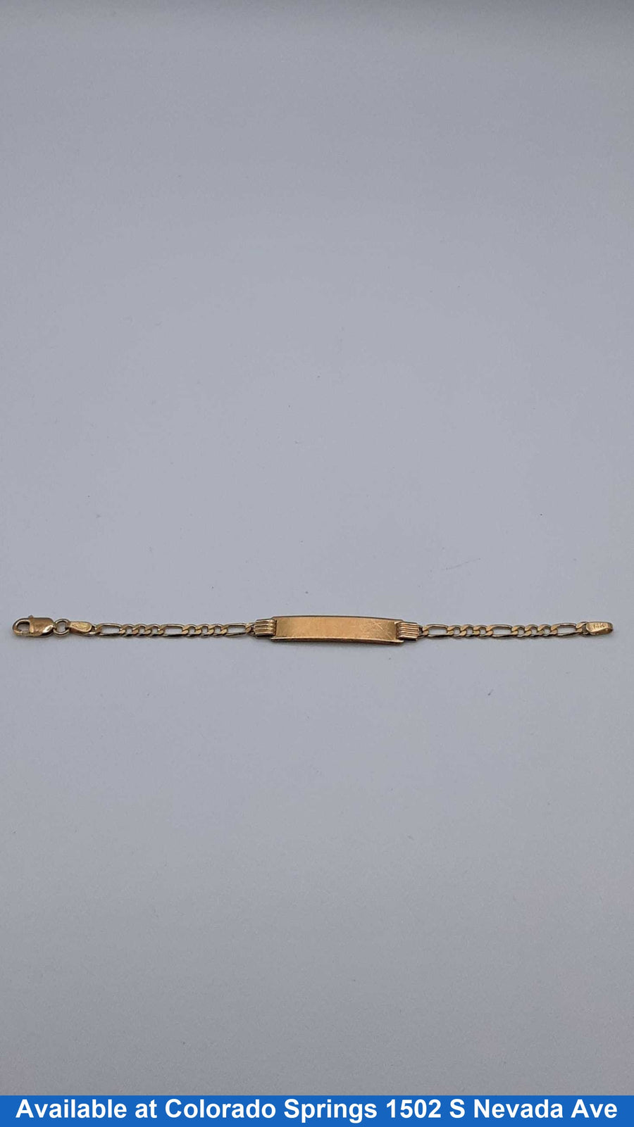 ID Bracelet - Yellow Gold 14k (.585) 3.4 grams 5 inch