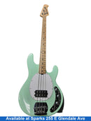Sterling Sting Ray Green Electric Bass Guitar