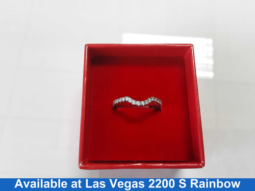 Ring - Wedding Band - White Gold 14k (.585) 2.4 grams Size 6