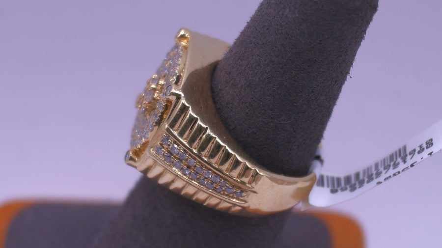 Men's Ring - Yellow Gold 10k (.417) 8 grams Size 8
