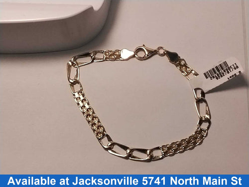 Figaro Bracelet - Yellow Gold 14k (.585) 7.6 grams 8 inch