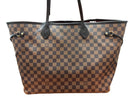 Louis Vuitton Neverfull Gm Ebene Damier Brown Purse / Handbag
