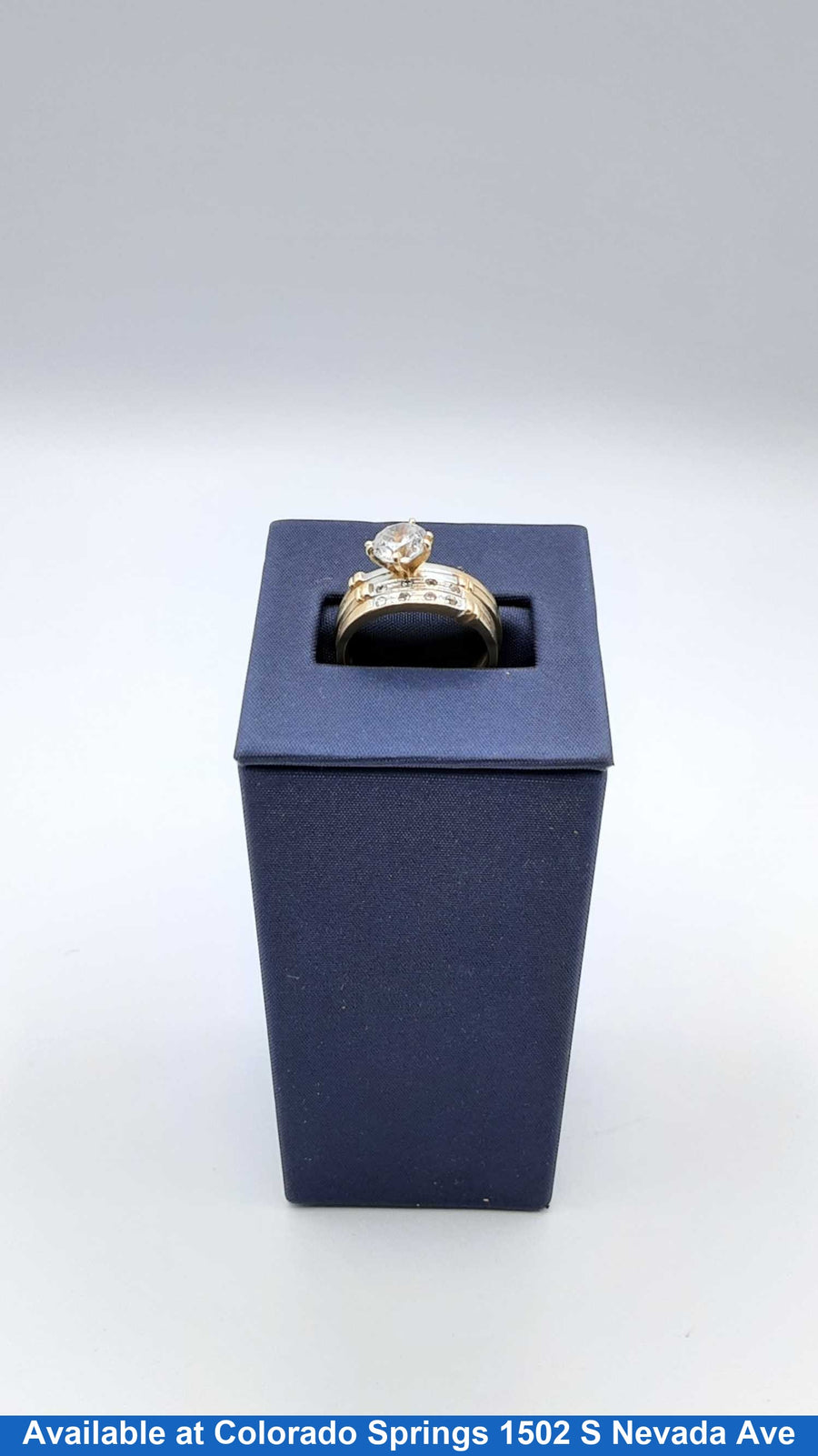 Ring - Engagement Set - Yellow Gold 10k (.417) 4.8 grams Size 7