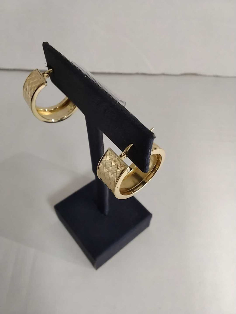 Hoop Earrings - Yellow Gold 14k (.585) 7.4 grams